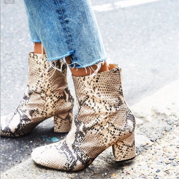 Urban Outfitters Shoes - Snakeskin Booties
